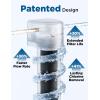 imageNOVETE Inline Water Filter Water Filtration System for Ice Maker with 14 Connection NSFANSI 42372 Certified Reduces Lead Chlorine PFOAPFOS 8000 Gal Black USA Tech Do Not Reduce TDS