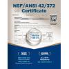 imageNOVETE Inline Water Filter Water Filtration System for Ice Maker with 14 Connection NSFANSI 42372 Certified Reduces Lead Chlorine PFOAPFOS 8000 Gal Black USA Tech Do Not Reduce TDS