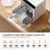 imageNOVETE Portable Countertop Dishwashers Compact Dishwashers with 5 L Builtin Water Tank ampamp Inlet Hose 5 Washing Programs Baby Care AirDry Function and LED Light for Small ApartmentsDishwasher