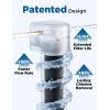 imageNOVETE Under Sink Water Filter System Upgraded 30000 Gallons NSFANSI 42 ampamp 372 Certified Reduces 99 Chlorine Lead PFOAPFOS Bad Taste ampamp Odor Direct Connect to Kitchen Faucet UWF1APC BlackBlack