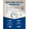 imageNOVETE Under Sink Water Filter Water Filtration System with Stainless Faucet NSFANSI 42372 Reduce Chlorine PFAS Bad Taste Update 3 Years 30000 Gallons USA Tech UWF1AKPC Do Not Reduce TDSBlack