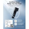 imageNOVETE Water Filter Replacement for UnderSink Filtration System UWF0A Series Upgraded 30000 Gallons Reduce Chlorine White  1 PackBlack