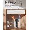 imageNOVETE Water Filter Replacement for UnderSink Filtration System UWF0A Series Upgraded 30000 Gallons Reduce Chlorine White  1 PackBlack