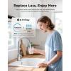 imageNOVETE Water Filter Replacement for UnderSink Filtration System UWF0A Series Upgraded 30000 Gallons Reduce Chlorine White  1 PackWhite
