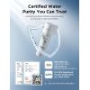 imageNOVETE Water Filter Replacement for UnderSink Filtration System UWF0A Series Upgraded 30000 Gallons Reduce Chlorine White  1 PackWhite