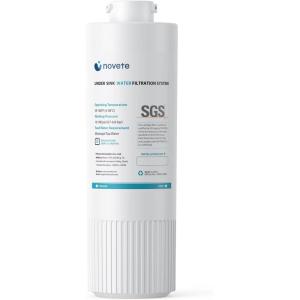 imageNOVETE Water Filter Replacement for UnderSink Filtration System UWF0A Series Upgraded 30000 Gallons Reduce Chlorine White  1 PackWhite