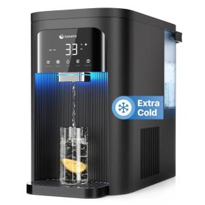 imageNOVETE Reverse Osmosis Water Filter Countertop UV Cold Water Down to 32 NSFANSI 4258 Certified 41 Pure to Drain No Installation Needed 8Stage RO Water Filtration System CRF0AQS WhiteBlack
