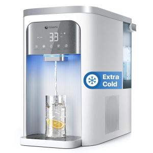 imageNOVETE Reverse Osmosis Water Filter Countertop UV Cold Water Down to 32 NSFANSI 4258 Certified 41 Pure to Drain No Installation Needed 8Stage RO Water Filtration System CRF0AQS WhiteWhite