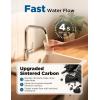imageNOVETE Under Sink Water Filter UWF1APC NSFANSI42 ampamp372 Certified Reduces 995 Chlorine Lead PFOAPFOS Bad Taste Direct Connect to Kitchen Faucet 30K Gallons USA Tech BlackBlack